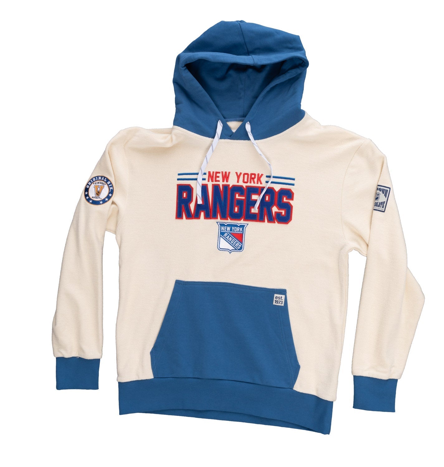 New York Rangers NHL Unisex Reverse Terry Retro Premium Hoodie 