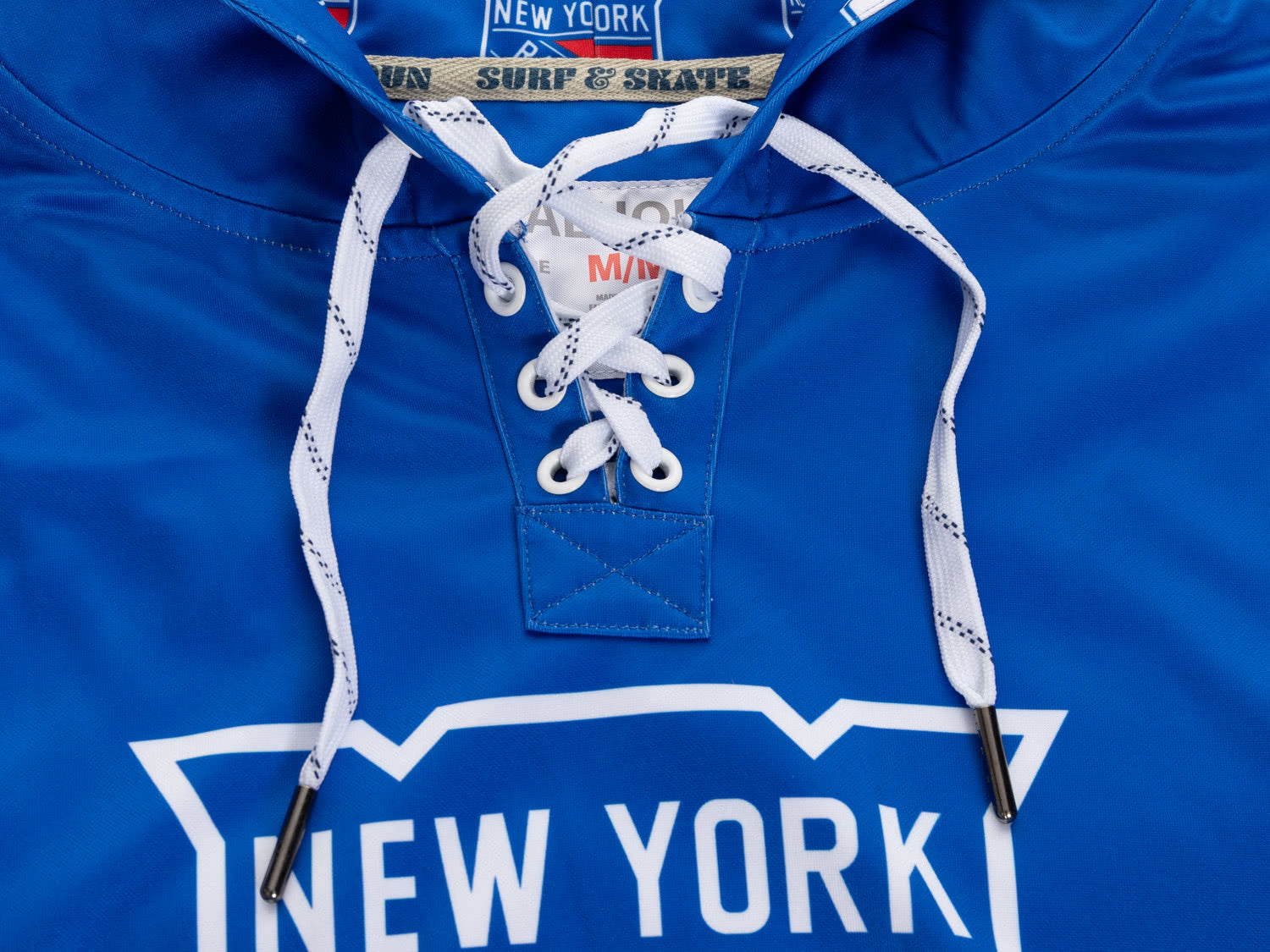 New York Rangers Hockey Lace Hoodie 