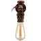 Single-head Rustic Red Water Pipe Steampunk Wall Lamp ~1583