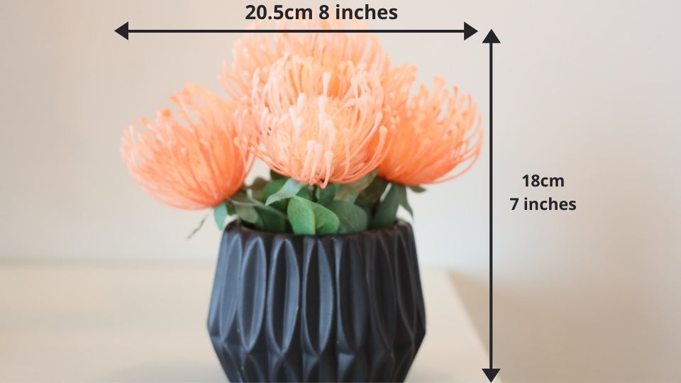 Reseda Artificial Potted Flower Bouquet 7'' X 8'' 