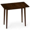 Rectangular Wooden Dining Table for 2-4 34 Inch Farmhouse Solid Wood Kitchen Table-Walnut