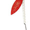 Double Hook Willow Leaf Spinner – Red Speckle Blade Lure