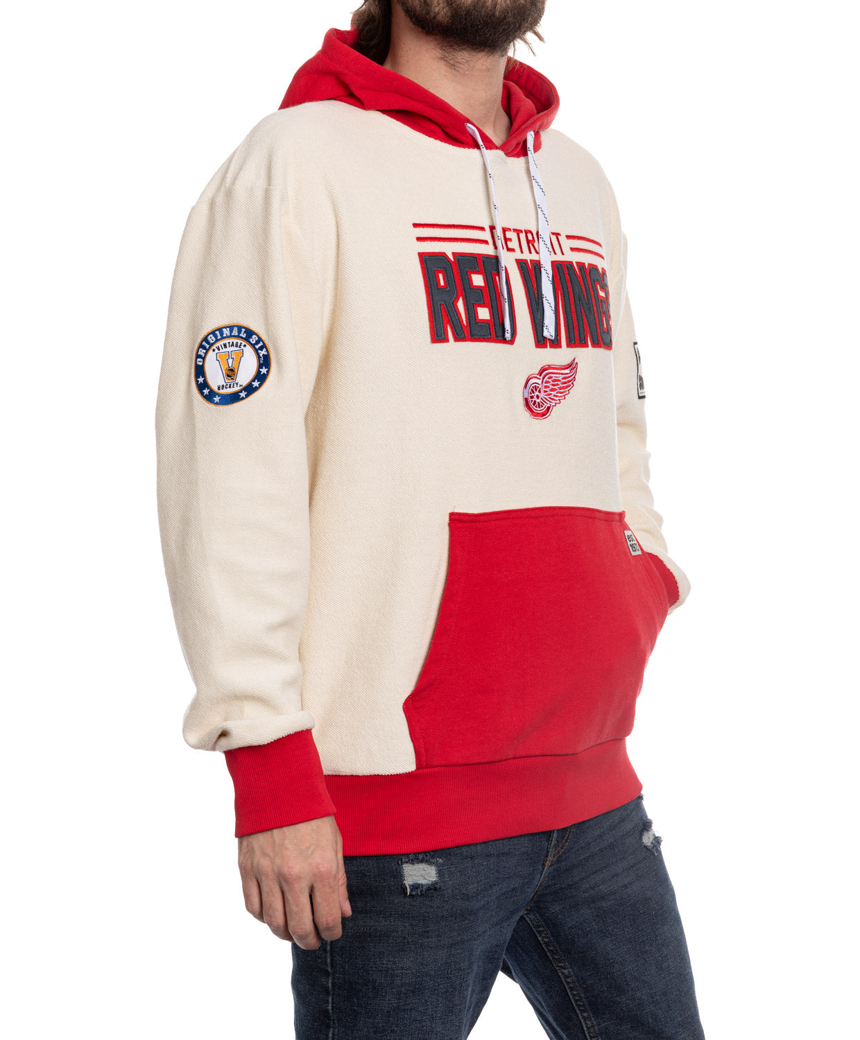 Detroit Red Wings NHL Unisex Reverse Terry Retro Premium Hoodie 