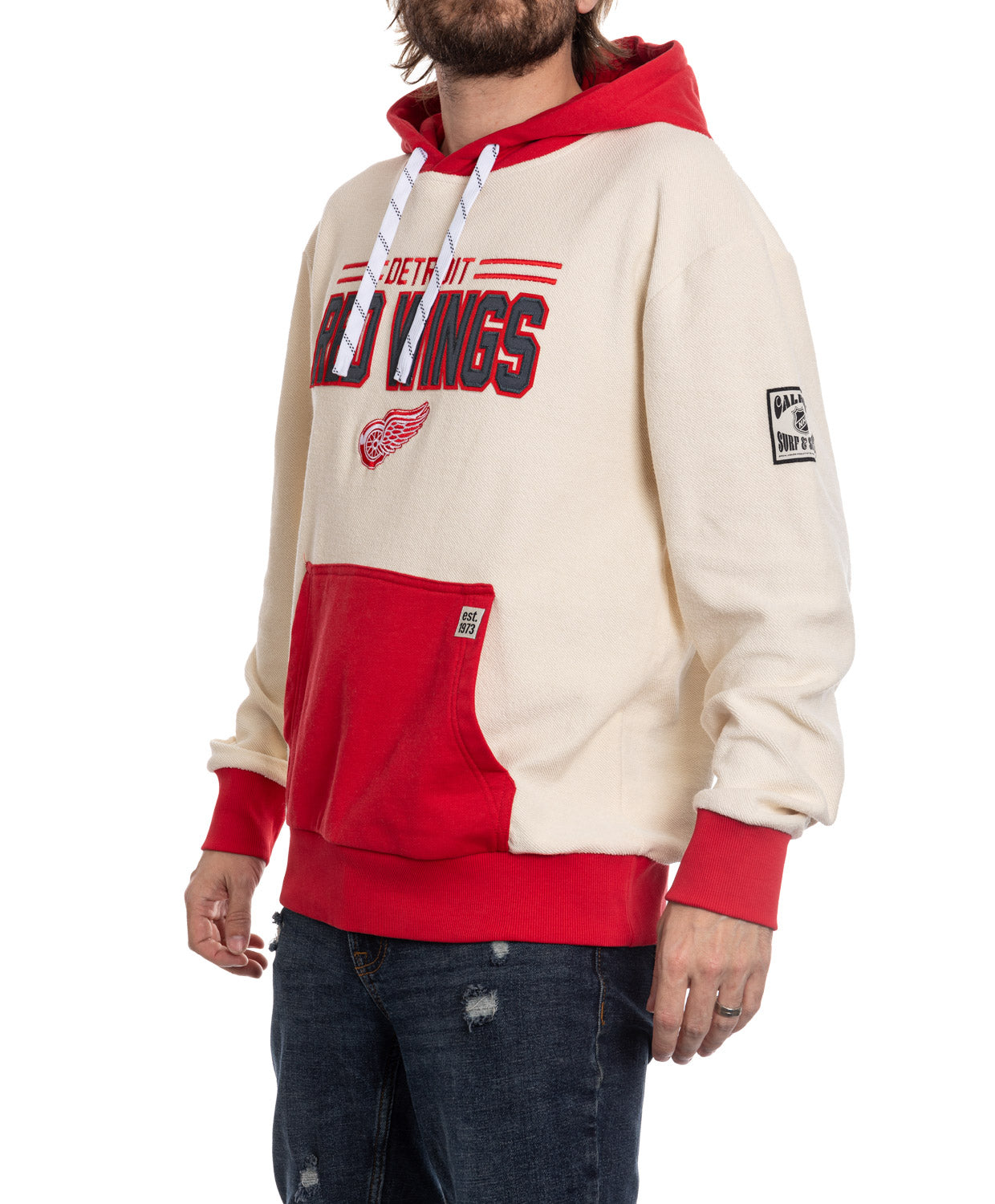 Detroit Red Wings NHL Unisex Reverse Terry Retro Premium Hoodie 