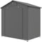 6' x 4' Portable Shed, Waterproof Bike Tent with Roll-up Zipper Door, Vent and Galvanised Metal Frame, Dark Grey