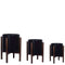 Rica Mid-Century Modern Brass Plant Stand with Black Planter – Handmade Antique-Style Indoor Décor (Multiple Sizes)
