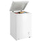 Mini Freezer, 3.5 Cu.Ft Chest Freezer with 5-Setting Adjustable Thermostat, Wire Basket, Quiet Operation, White