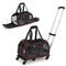 Rolling Pet Carrier with Wheels & Telescopic Handle for Dogs & Cats