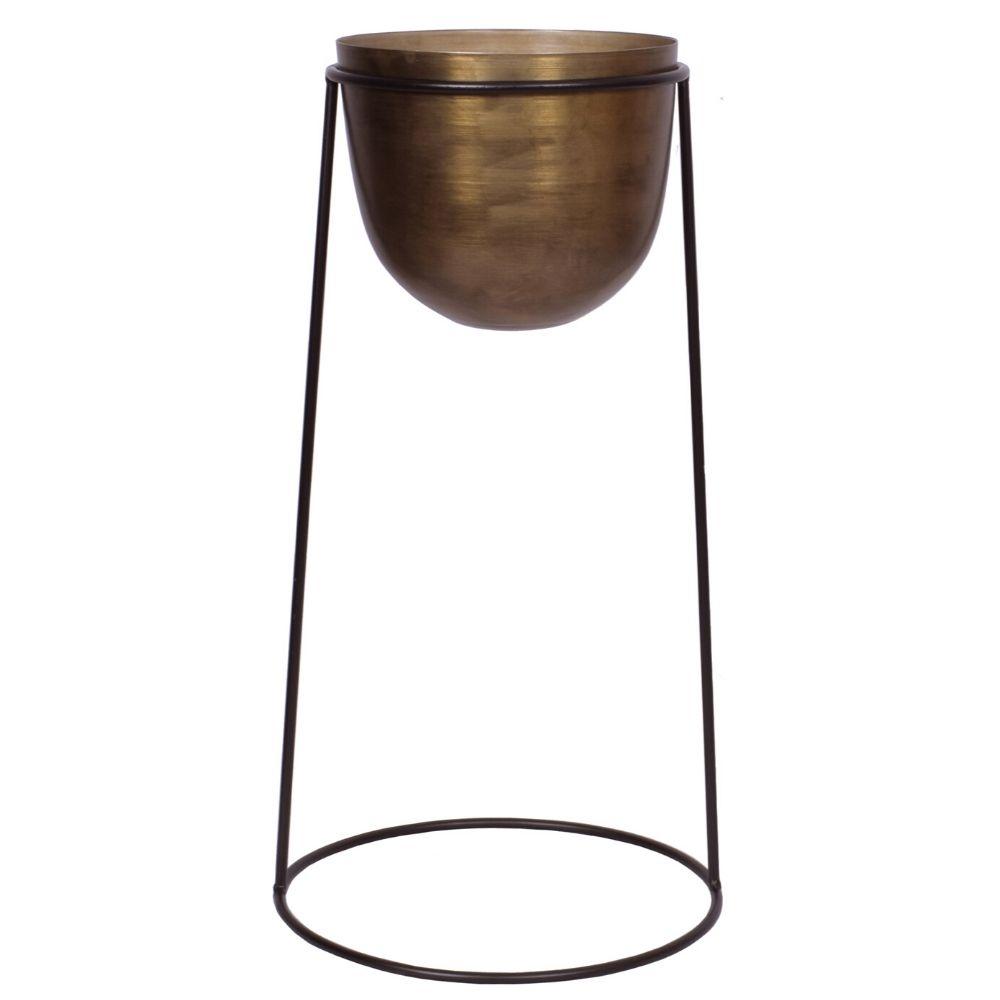 Rosita - Brass Planter On Stand 
