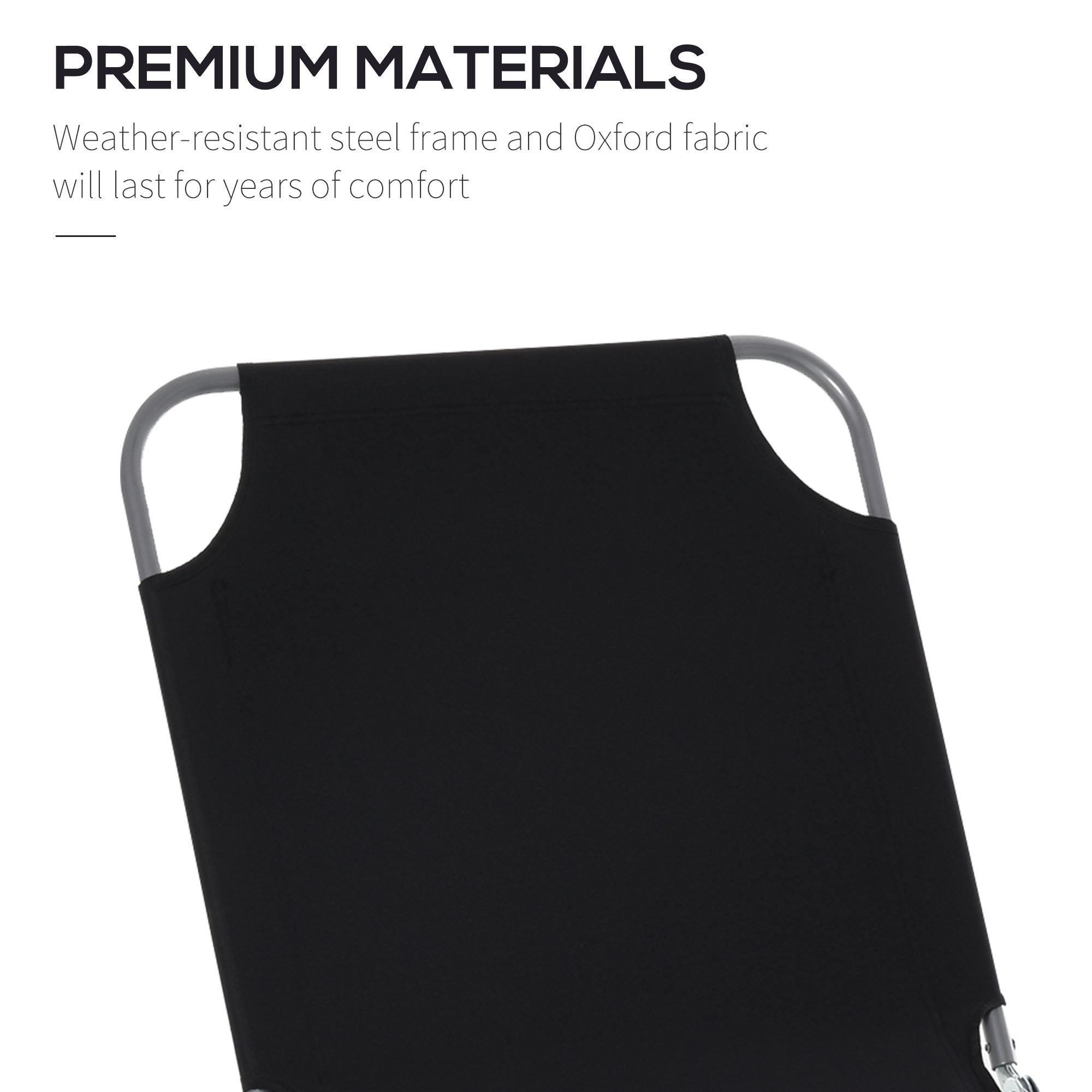 Outsunny Breathable Bliss: Adjustable Folding Chaise Lounge, Reclining Mesh Patio Chair in Black for Outdoor Comfort 