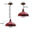 Industrial Metal Rustic Red Hanging Pendant Light ~1444