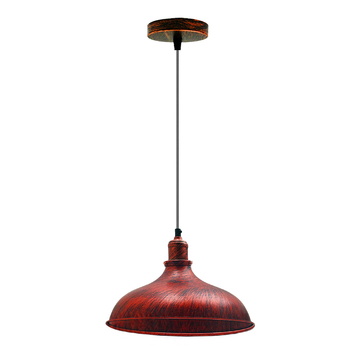 Industrial Metal Rustic Red Hanging Pendant Light ~1444 