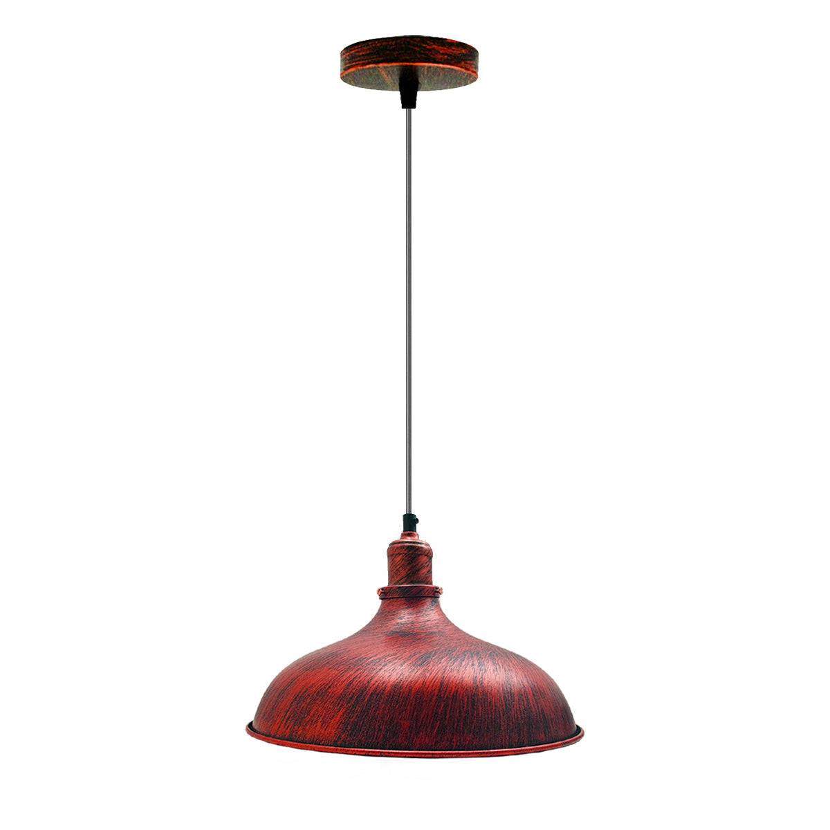 Industrial Metal Rustic Red Hanging Pendant Light ~1444 