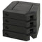 Outsunny Patio Umbrella Weight Bases: 4pc Water/Sand Fillable HDPE Cantilever Cross Stands