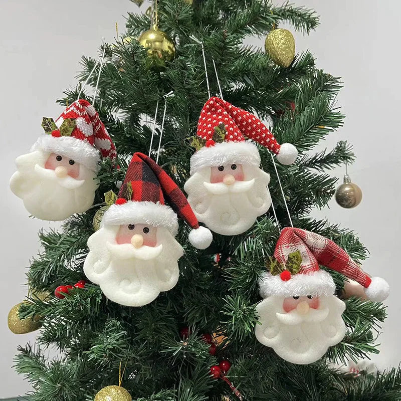 Santa Claus Christmas Tree Pendant Knitted Doll Old Man Pendant Hanging Decoration Christmas Scene Decoration