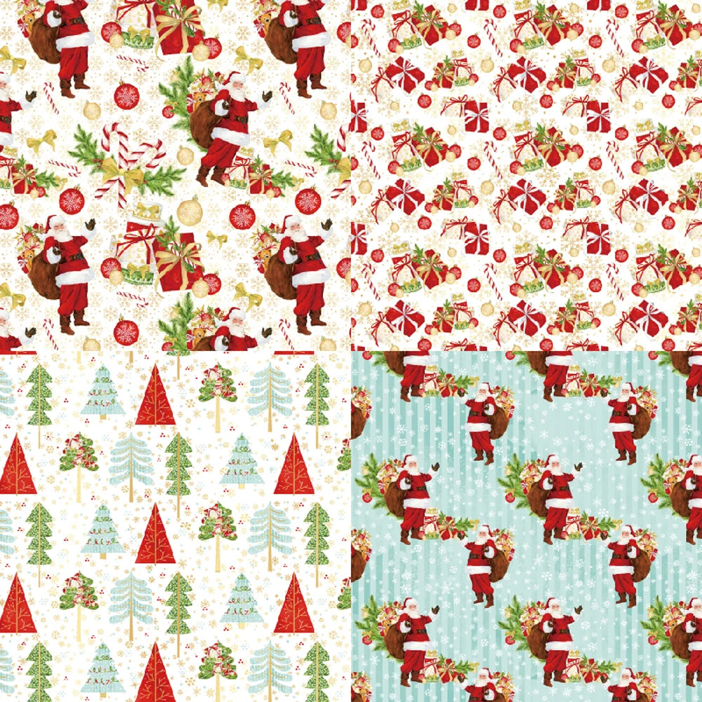 KLJUYP 24 sheets 6"X6" Christmas Trees Paper Scrapbook paper Scrapbooking patterned paper pack DIY craft Background paper 