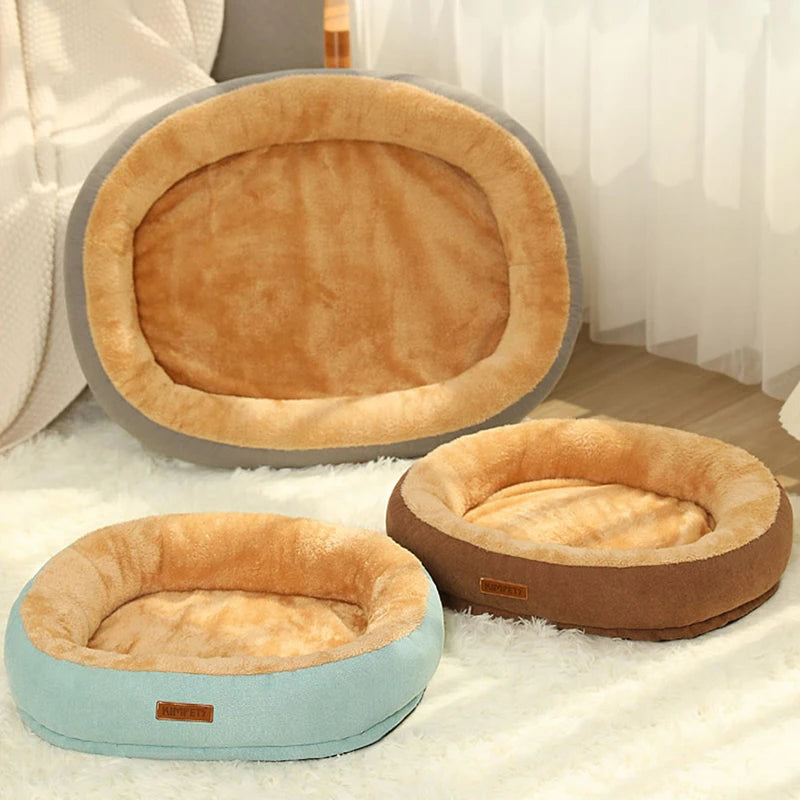 Kimpets Cat Bed Dog Pet Bed Kennel Non-Slip Winter Warm Small Dog Kennel Sleeping Removed Washed Soft Puppy Cushion Cat Supplies 