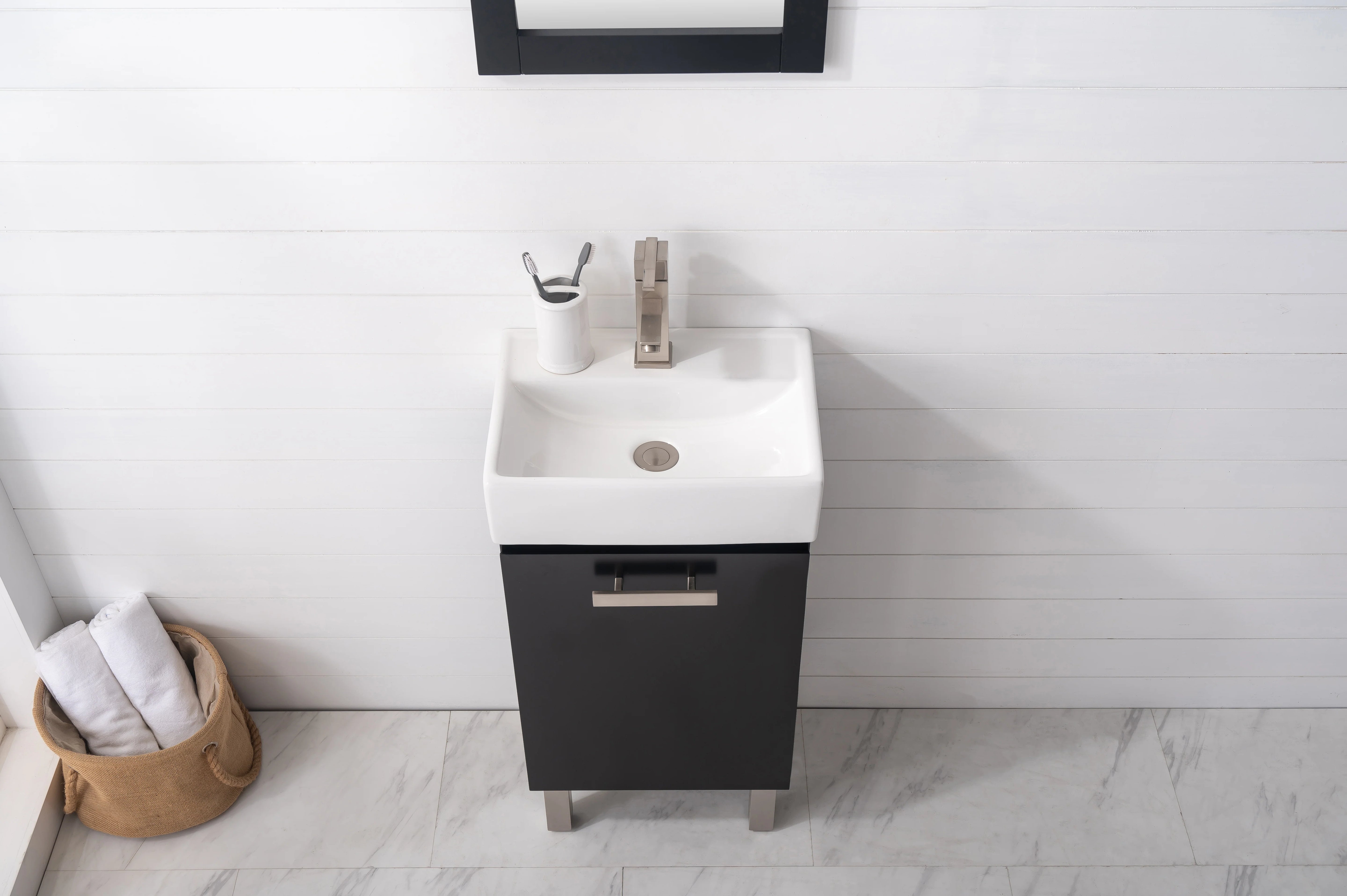 Stella 16.5" Single Sink Vanity with Porcelain Top