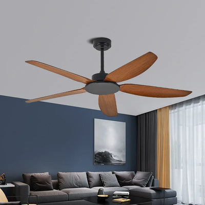 49/58 Inch Black Ceiling Fan – DC Motor with Remote Control, Commercial Dining Room, Strong Wind, Lampless Electric Fan 