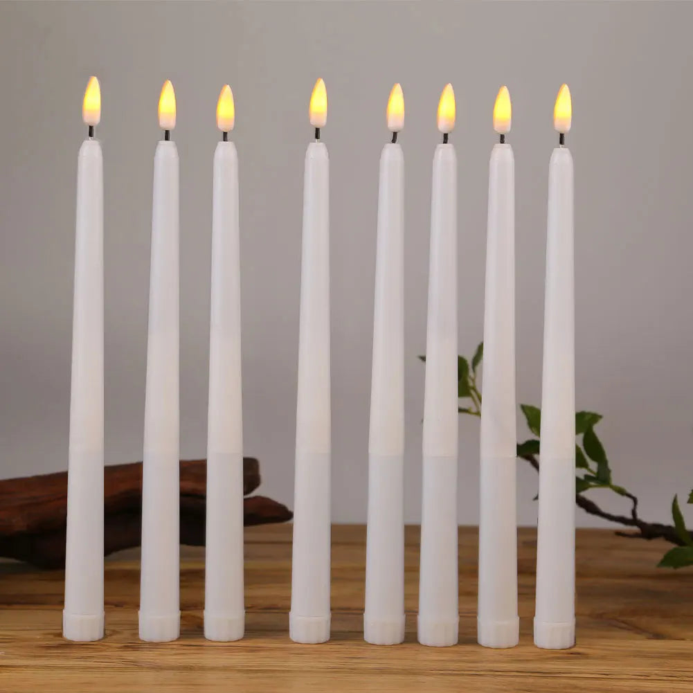 6x Electric Pole Light 3D Flicker LED Tabletop Christmas Candles AAA Travel Camping Night Lamp DIY Wedding Party Lighting Decor