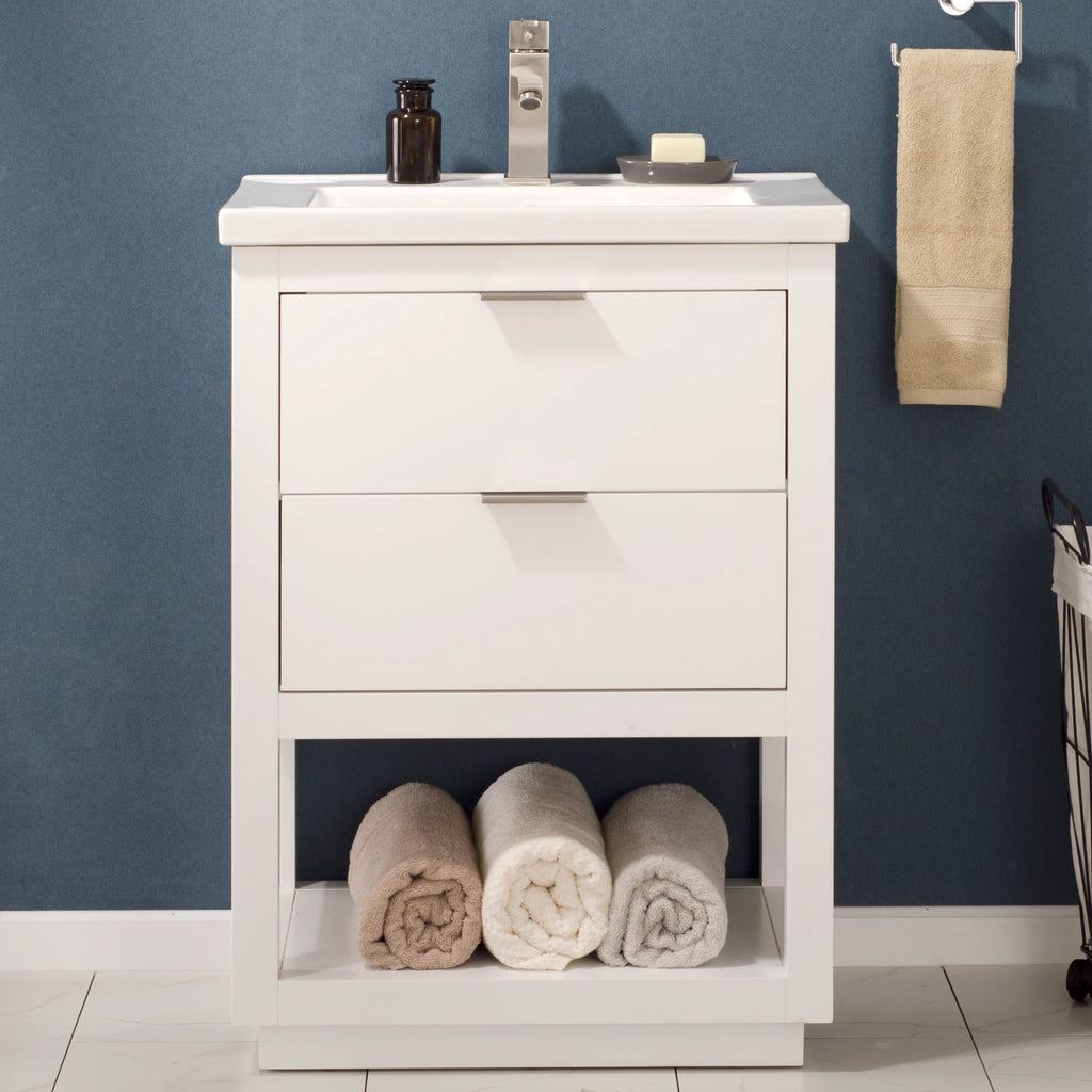 Klein 24" Single Sink Vanity with Porcelain Top