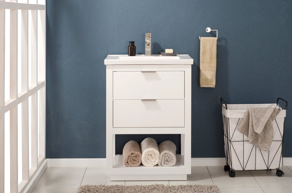 Klein 24" Single Sink Vanity with Porcelain Top