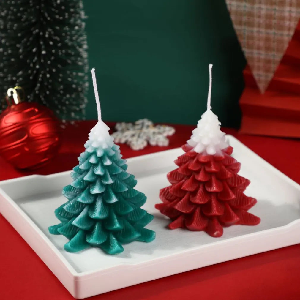 Christmas tree scented candle set souvenir decoration home props Christmas holiday shooting props