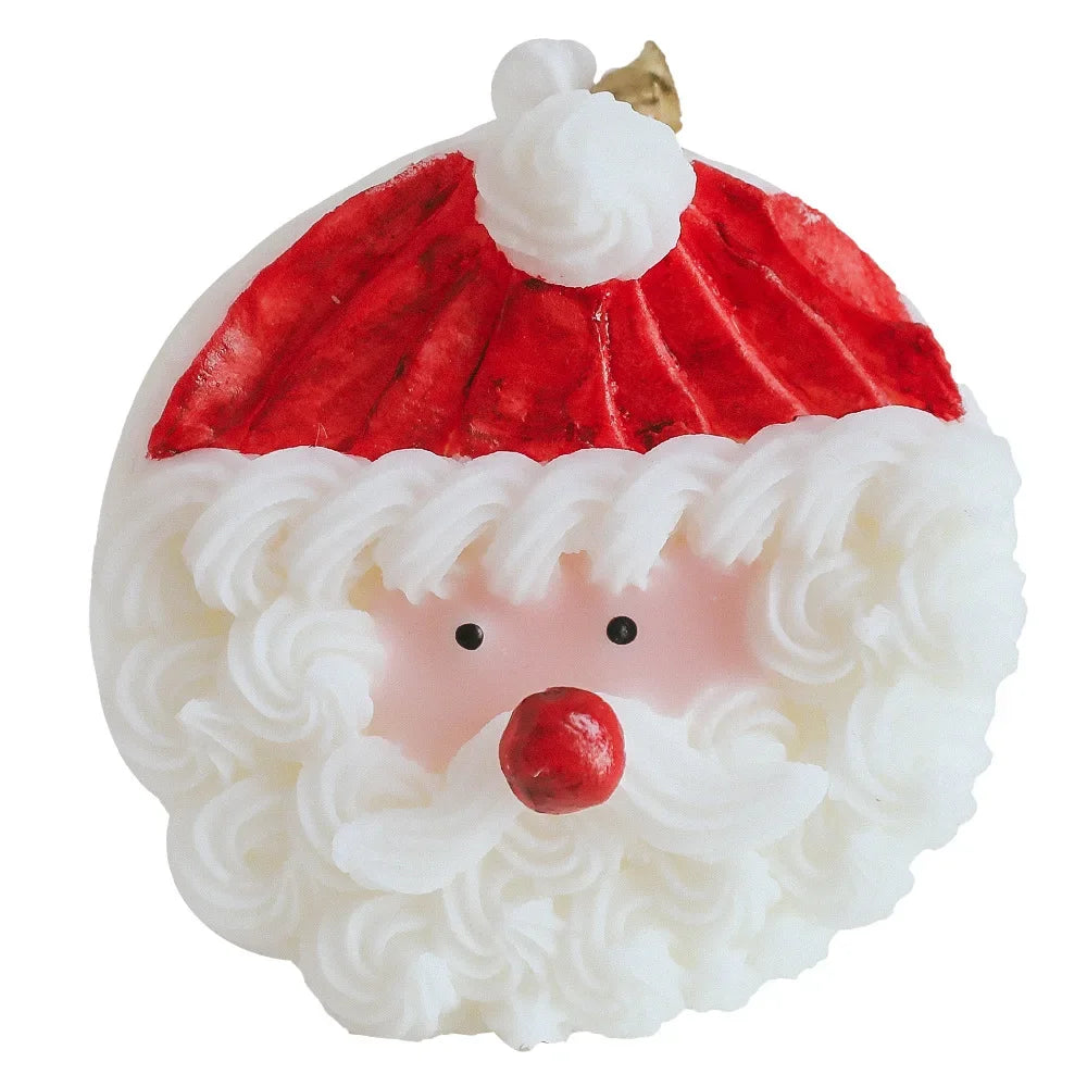 Santa Claus Aromatherapy Candle Handmade Christmas Souvenir Cake Shape Fragrance Candle