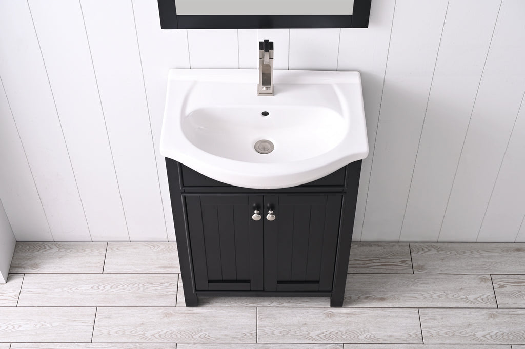 Marian 24" Single Sink Vanity with Porcelain Top