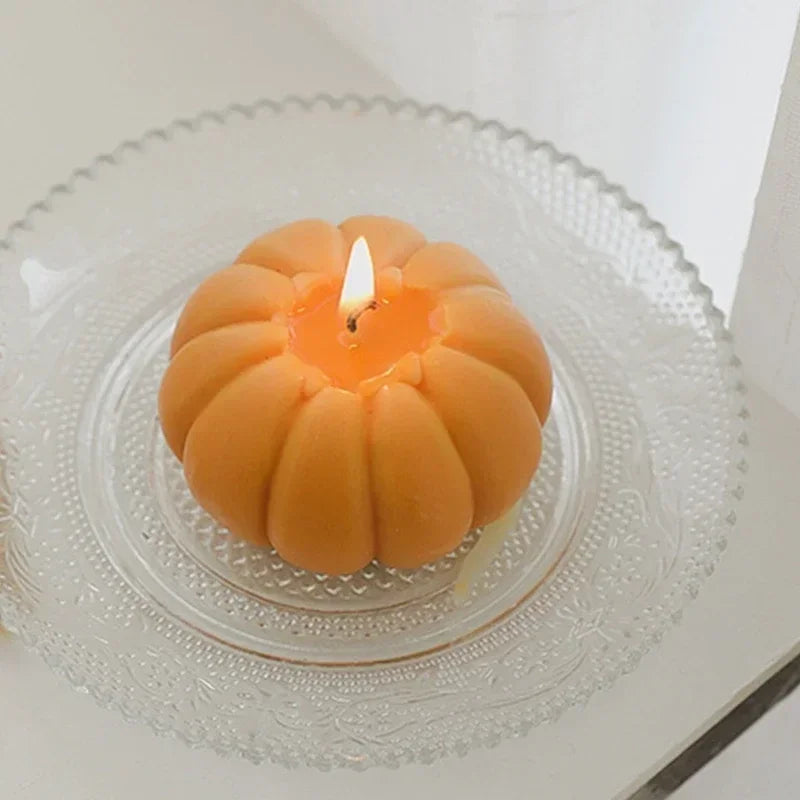 Pumpkin Shaped Scented Candle Thanksgiving Aromatherapy Halloween Holiday Party Home Decoration