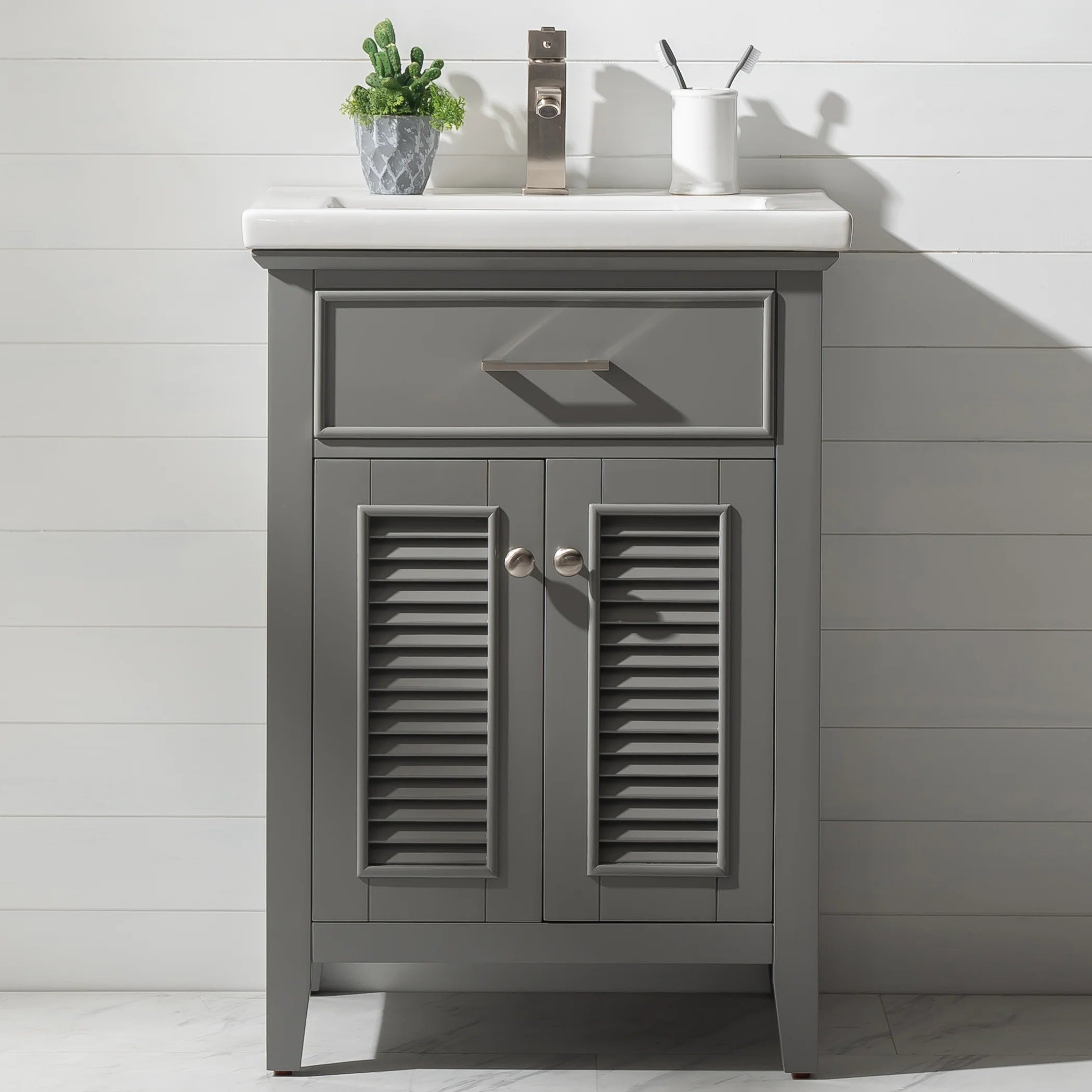 Cameron 24" Single Sink Vanity with Porcelain Top