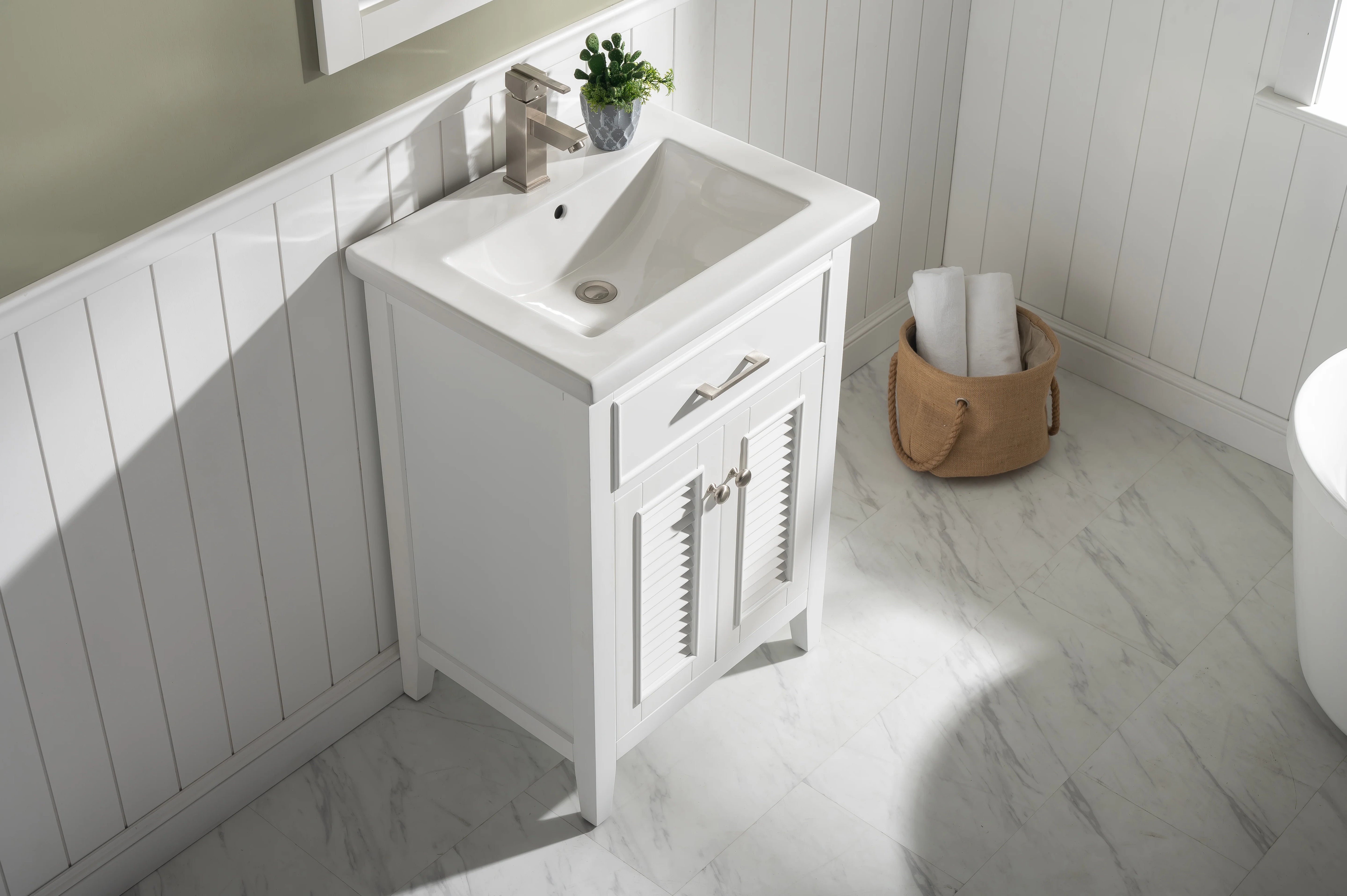 Cameron 24" Single Sink Vanity with Porcelain Top