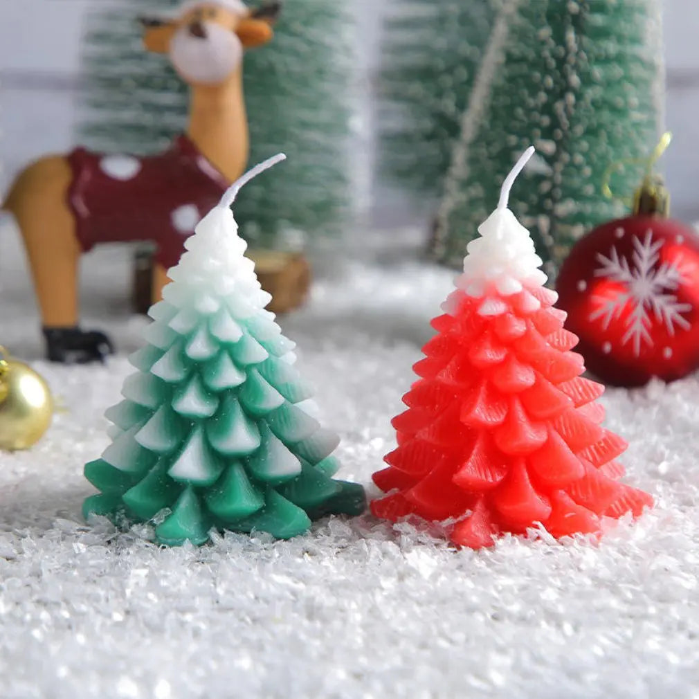 Christmas tree scented candle set souvenir decoration home props Christmas holiday shooting props