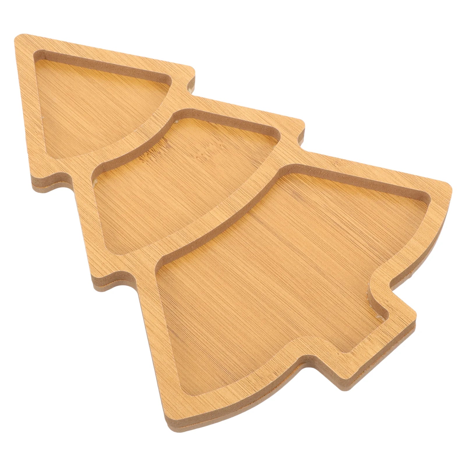 Christmas Serving Dish Beautiful Tray Tree Dessert Plates Light Bulb Wooden Food Man Japanese Candy 