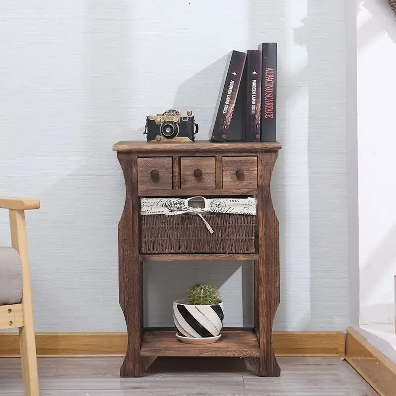 Minimalist Wooden Bedside Table - Mobile & Versatile for Bedroom, Bathroom, Library - Free Shipping 