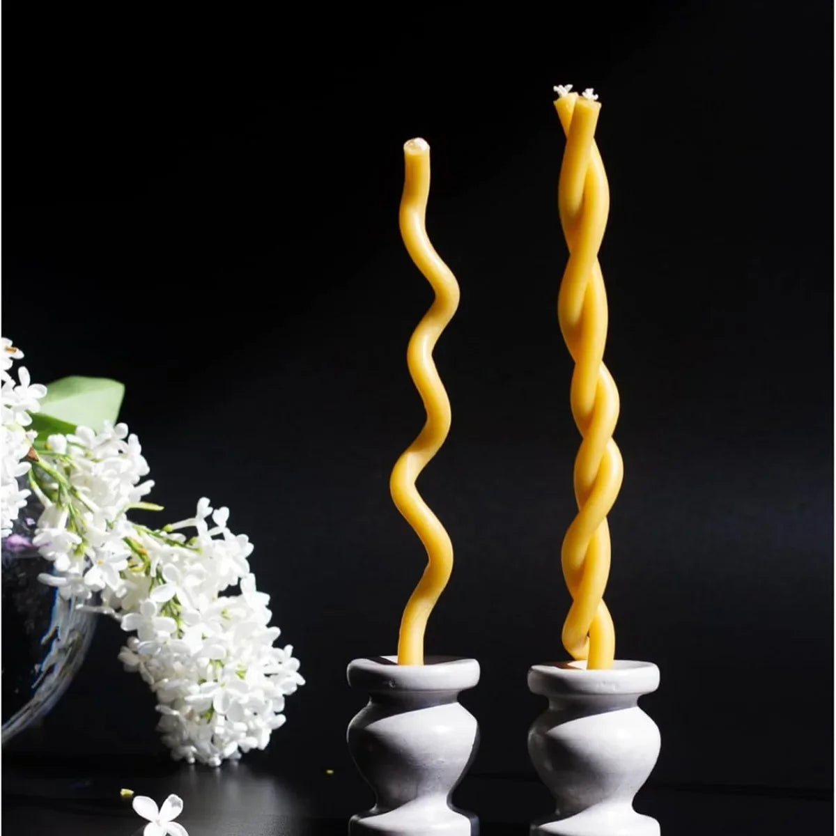 50/100/200Pcs Natural Beeswax Candles Decorative Hanukkah Candles Pure Beeswax Birthday Candle for Church Prayer Cake Christmas