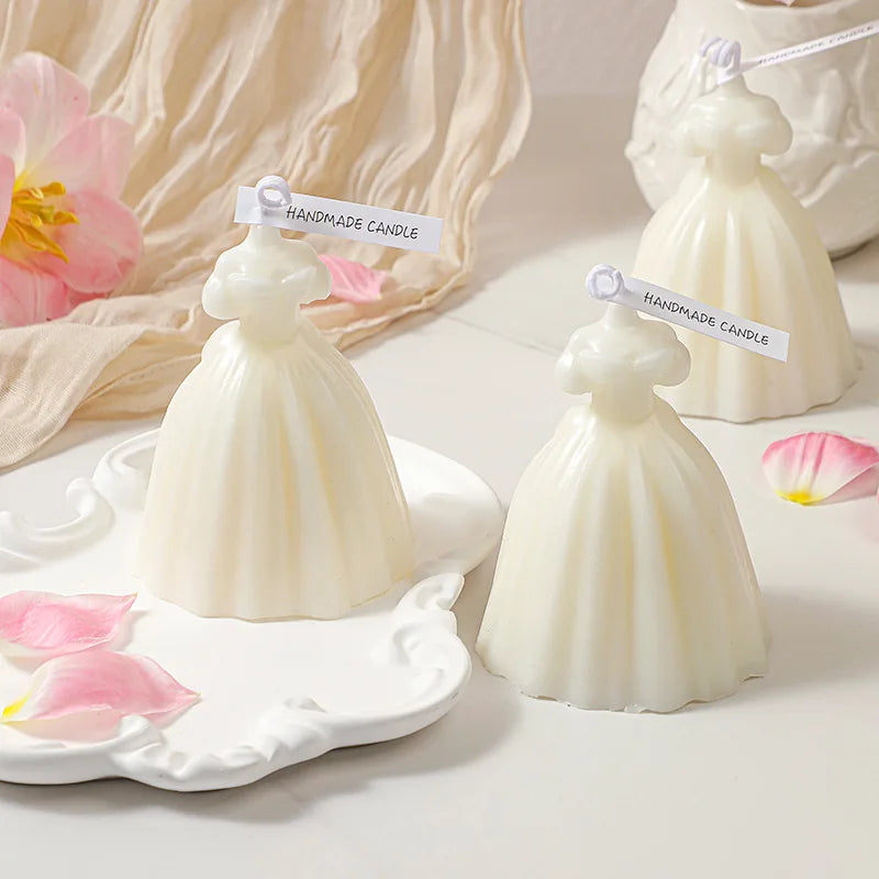 Creative Design For Wedding Dresses Home Decoration Aromatherapy Wax Candle Christmas Gift Candle Gift Fragrance