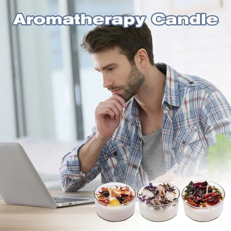 Stress Relief Candles Christmas Candles Scented Natural Candle Gift Relaxing Aromatherapy Candle For Home Women Birthday 