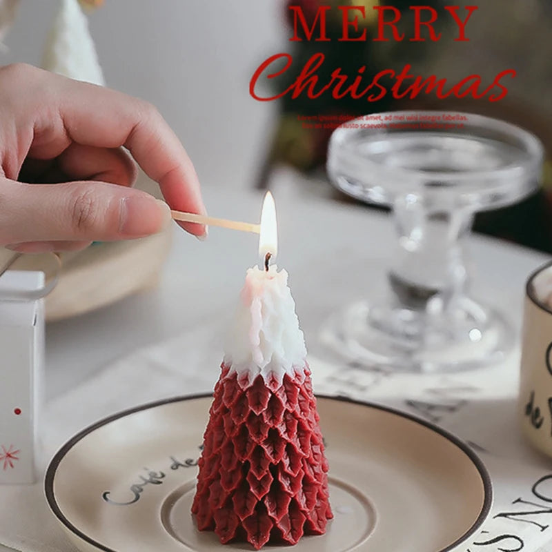 Christmas Tree Aromatherapy Candles Xmas Atmosphere Party Home Table Decorations Scented Candle Atmosphere Supplies