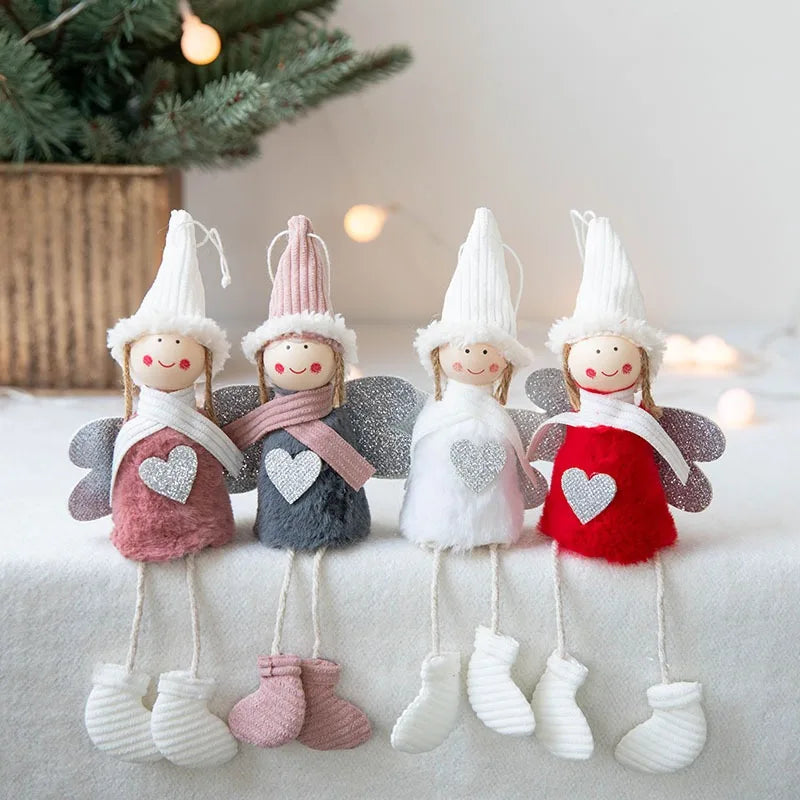 Christmas Angel Doll New Year 2023 Gifts Christmas Decorations for Home Navidad 2022 Natal Xmas Tree Pendant Ornaments Noel Deco