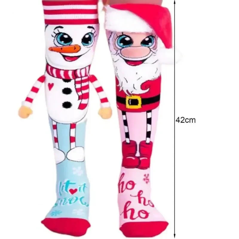 Christmas Stockings Cartoon Quirky Christmas Socks Cosplay Costume Party Funny Socks Father Christmas Snowman Christmas Gift