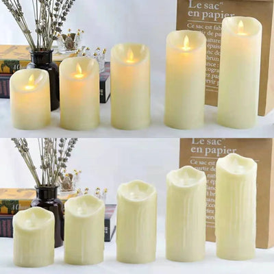 Flameless LED Candle Iights Bright Battery Powered Tea Iights With Realistic Flame Christmas Holiday Wedding Home Decor 