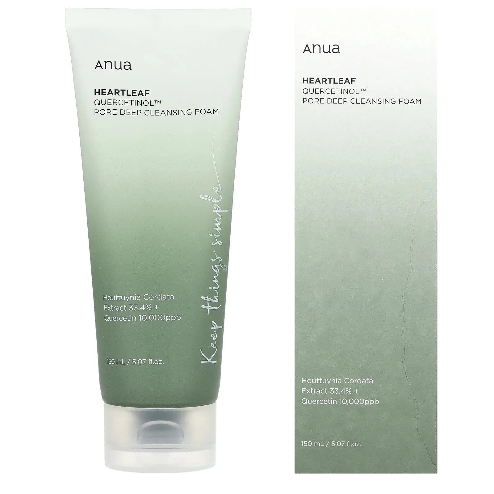 2024 New Quercetinol Pore Deep Cleansing  Foaming Facial Cleanser 5.07 Fl Oz (150 Ml) Deep Pore Cleansing For All Skin Types 