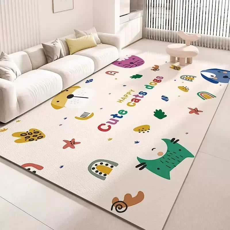 Mdx 1-4 Cartoon carpet waterproof scrubbable leave-in household bedroom mat 
