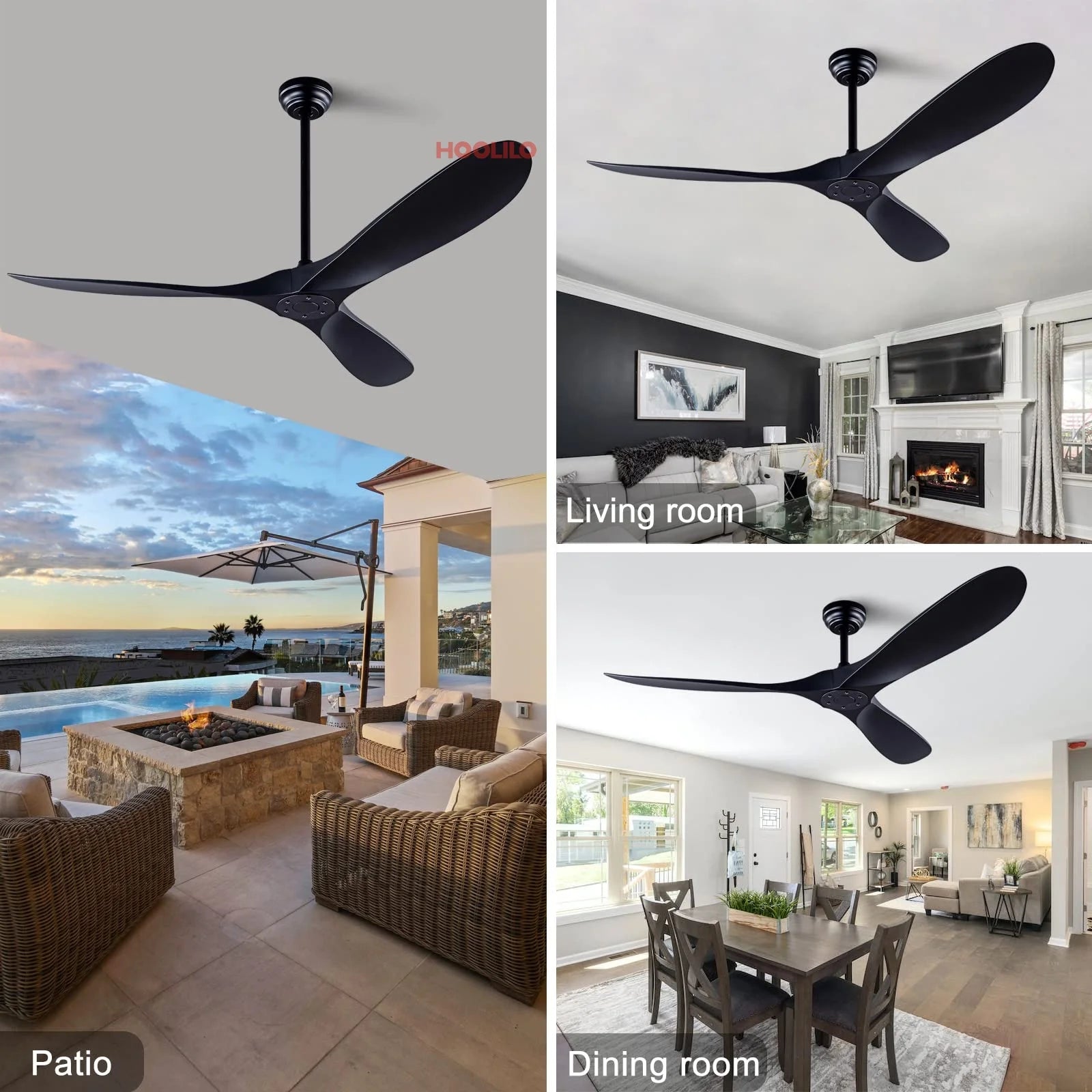 Big 60-Inch ABS Ceiling Fan with LED – DC Motor, Remote Control, Ventiladores para Casa, Industrial Fan, Free Shipping 