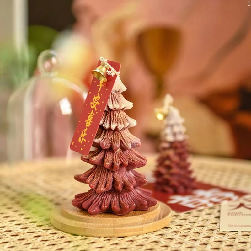 Christmas Hand-made Incense Candles,one Candle for Two Purposes,lasting Fragrance&exquisite Decoration,light Up The Warm Holiday