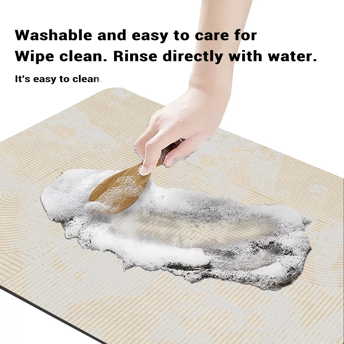 Diatomite Kitchen Floor Mat Waterproof Kitchen Rug Non-slip Long Area Room Carpet For Hallway Washable 