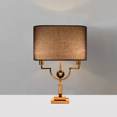 American Antique Table Lamp – Gold Metal, Decorative Desk Light for Living Room, Bedside, Bedroom Home Décor, Stand Lamp 