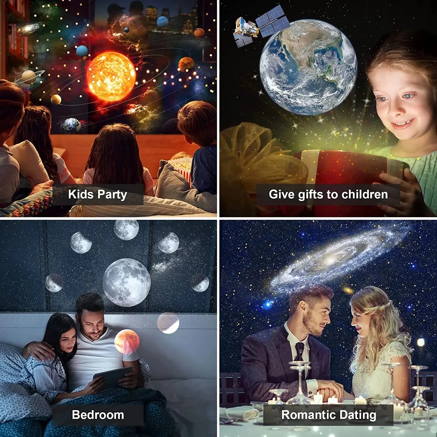 13-in-1 Star Projector Night Light – Galaxy Projector with 360° Rotation for Starry Sky Bedroom Decoration 