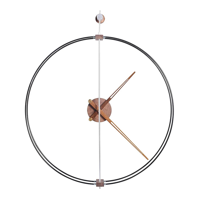 DIY 3D Wall Clock – Walnut Watch Movement, Quartz Silent Mechanism with Wooden Needles, Home Decor for Living Room 